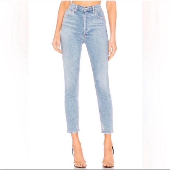 NWOT Agolde Light Blue Straight Jeans size 26 in Nico